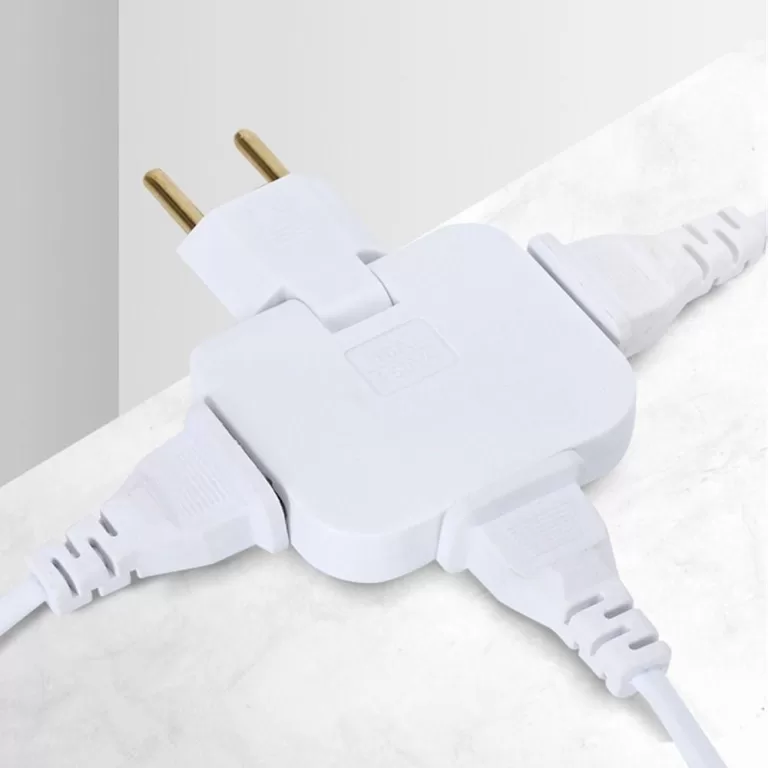Pino Adaptador Tomada Dobravel Articulado Flex 3 S