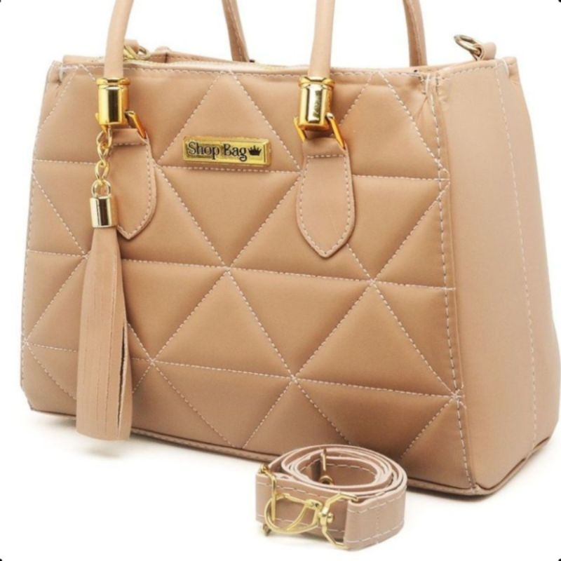 Bolsa Feminina Media Bordada Dubai Com Alça Transversal