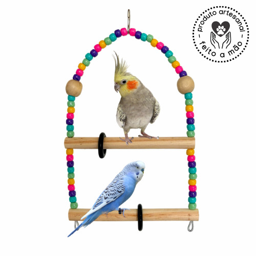 Balanço duplo para Calopsita, Agapornis, Periquit