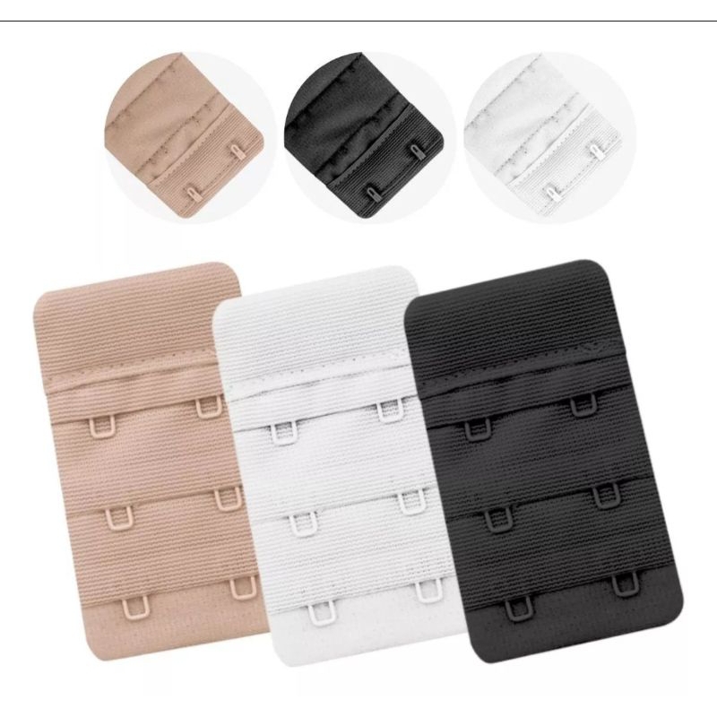 Kit 05 extensor prolongador de sutiã colchete extensor