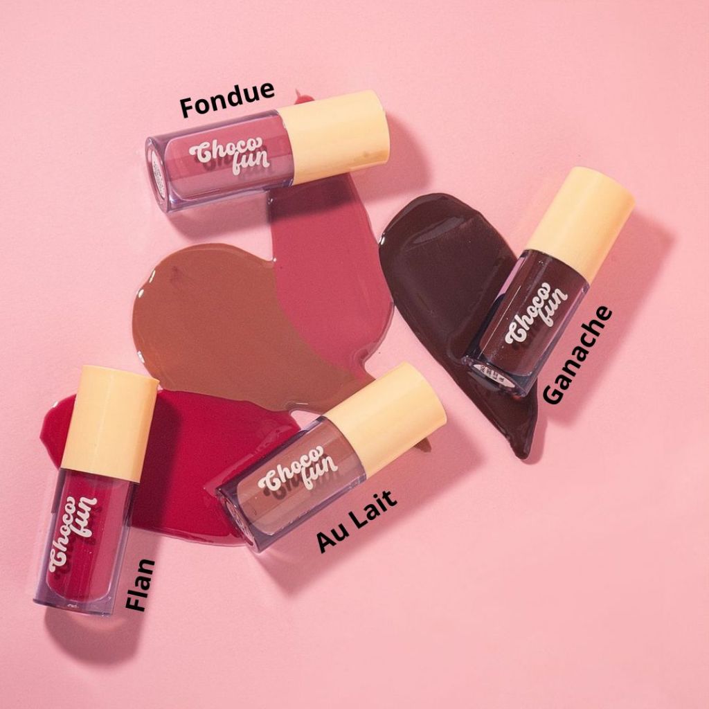 Lip Tint Cream Brilho Labial Choco Fun Fenzza Gloss Batom