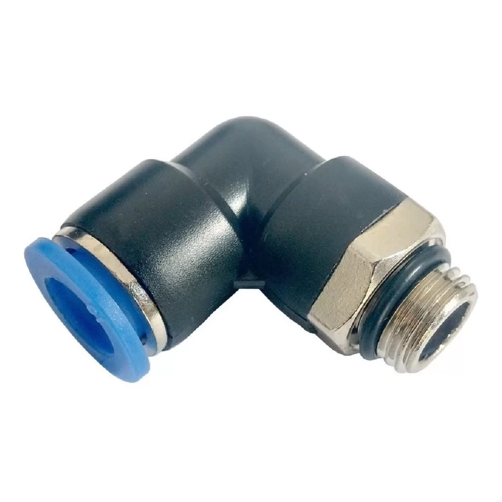 10 Conexão Pneumática Cotovelo 1/8 X 6 Mm Macho Rosca Bsp