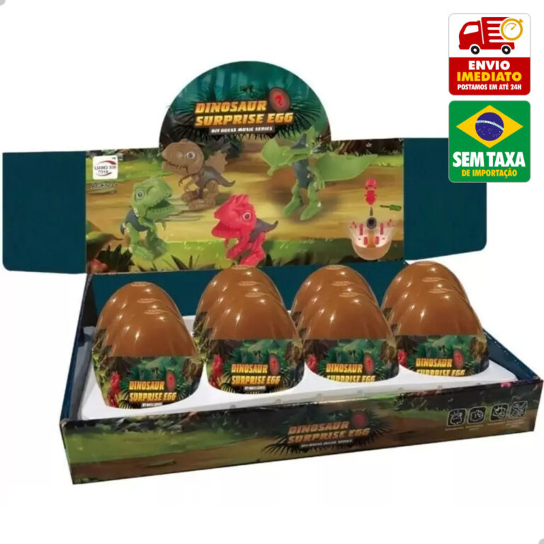 Brinquedo Ovo Surpresa de Montar Dinossauros Sorti