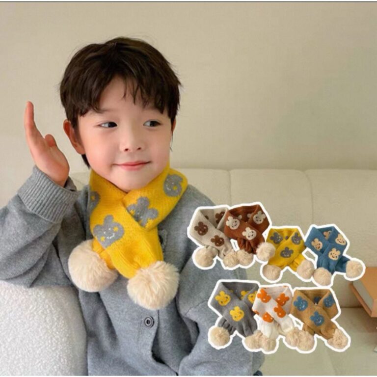 Cachecol De Lã Infantil Para Frio Inverno Bem Que
