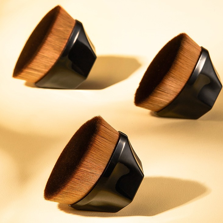 2 Pincel De Maquilhagem De Base Plana Mágica Corr