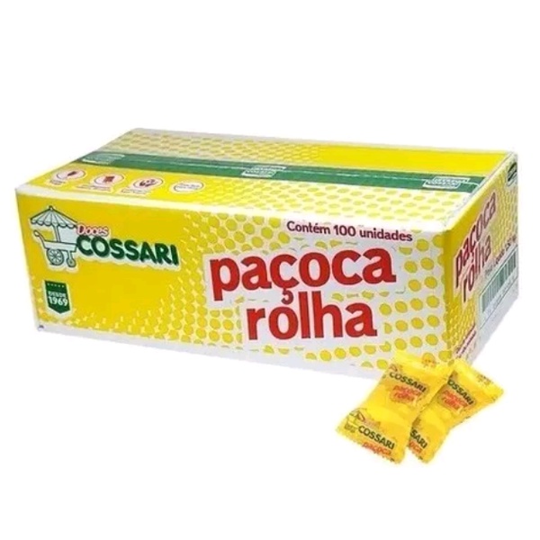 Paçoca Rolha Caixa Com 100un 1,5kg – Cossar