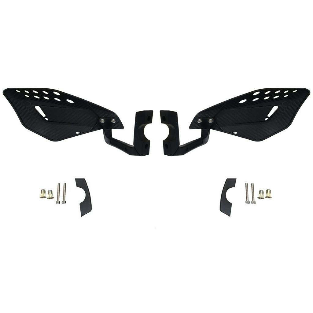 Protetor Mão Modelo Vector Moto Preto Manopla Punho Nylon Kit Com 2 Universal Guidão 22mm