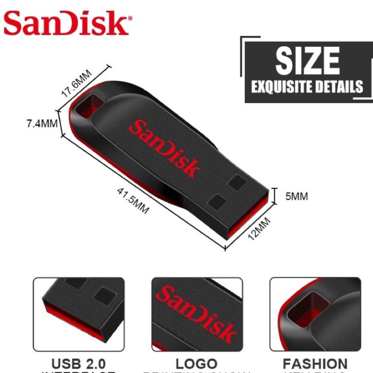 Pendrive Sandisk USB  Cruzer Lâmina 8GB16GB 32GB 