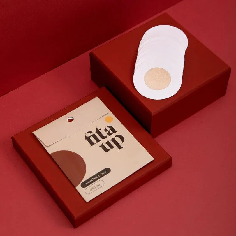 10 Pares de Adesivo Descartáveis Para Mamilos Invisível Respirável Sem Costura Fita UP