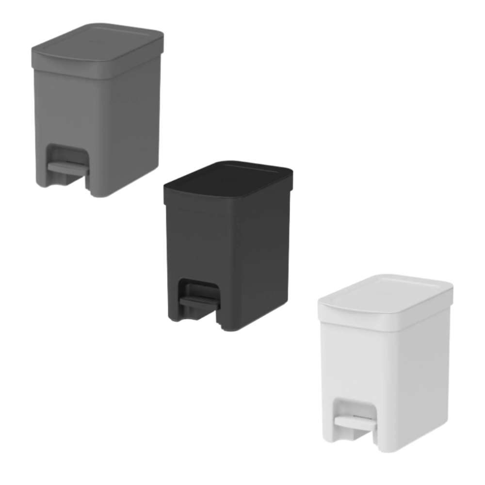 Lixeira de Pedal Trium 12 Litros  Com Pedal Para Cozinha, Banheiro e Escritório Organização