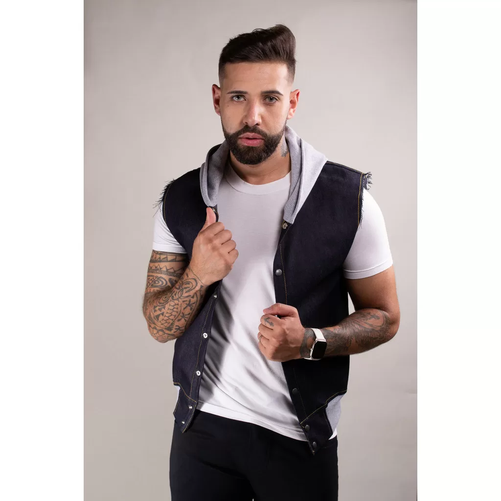 Colete Masculino Jeans