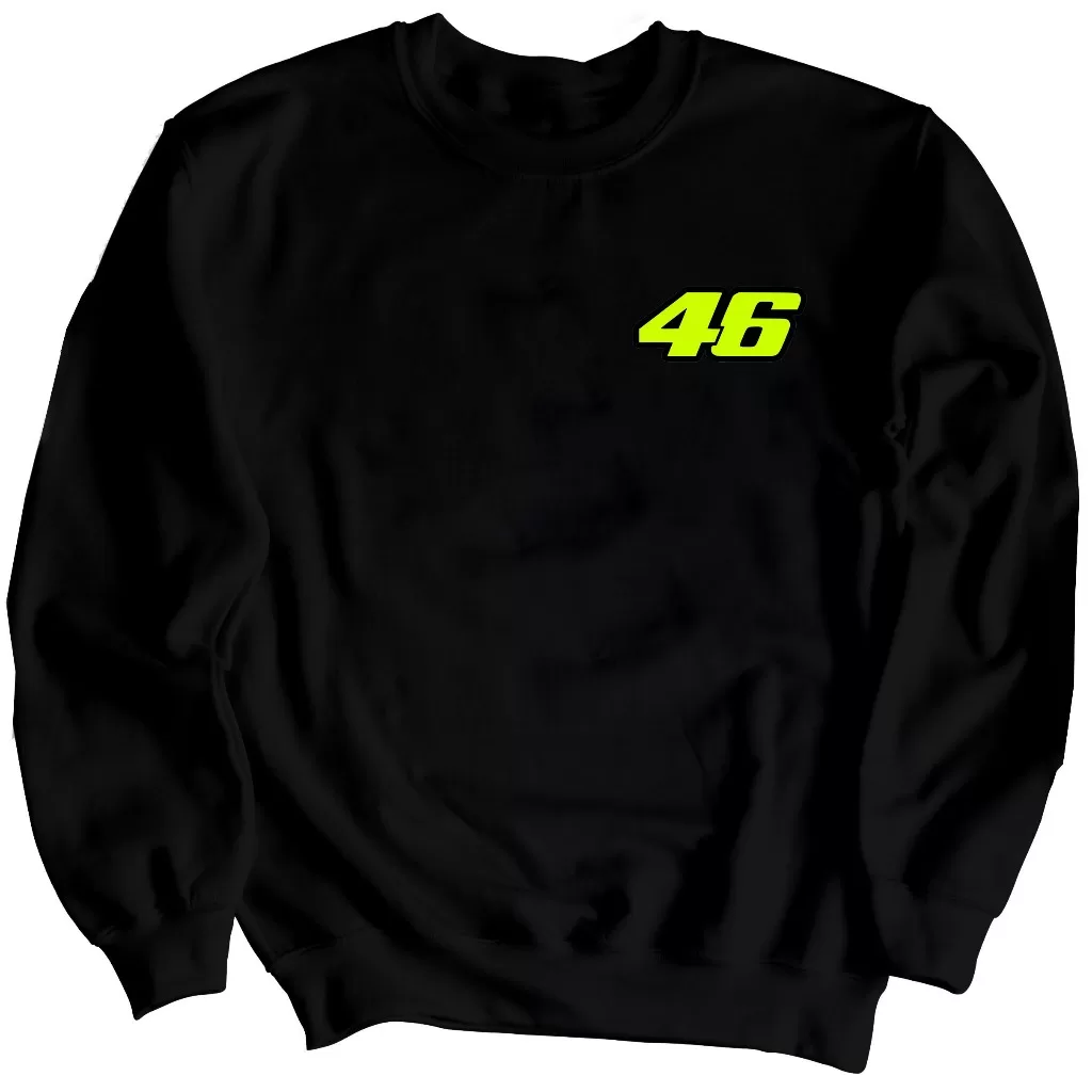 Moletom Careca Blusa De Frio Algodão Sem Capuz Flanelado Com Estampa 46 Moto GP