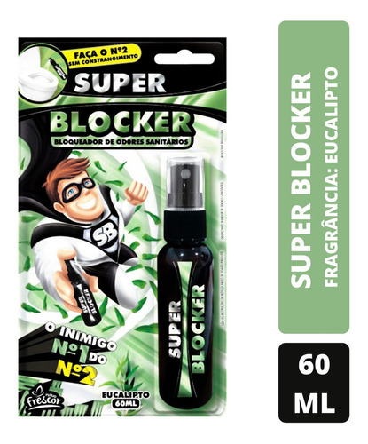 Bloqueador De Odores Sanitários 60ml Spray 1 Uni 