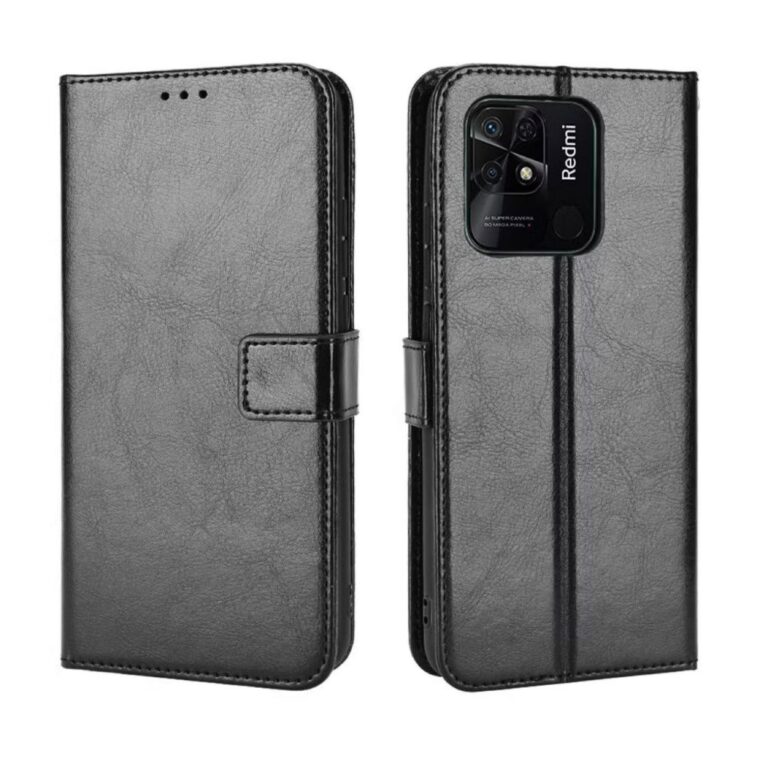Capa Carteira Flip + Película 3D Para Xiaomi Redm