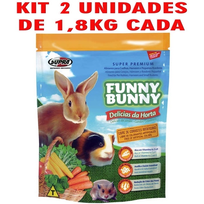 Funny Bunny 1,8KG Delicias da horta – Raçã