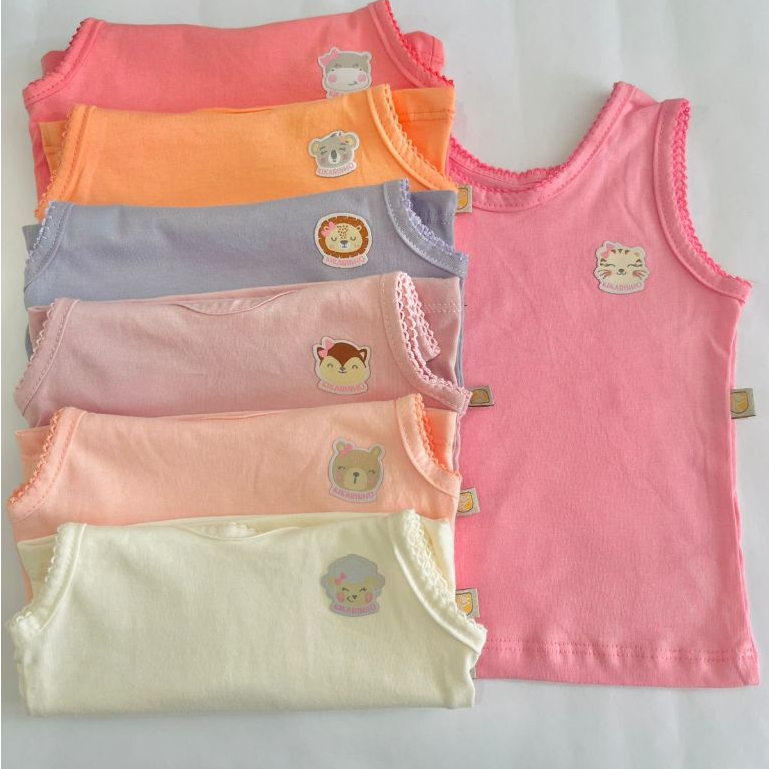 Kit 5 Camisetas Regata para Bebê – 100% ALG
