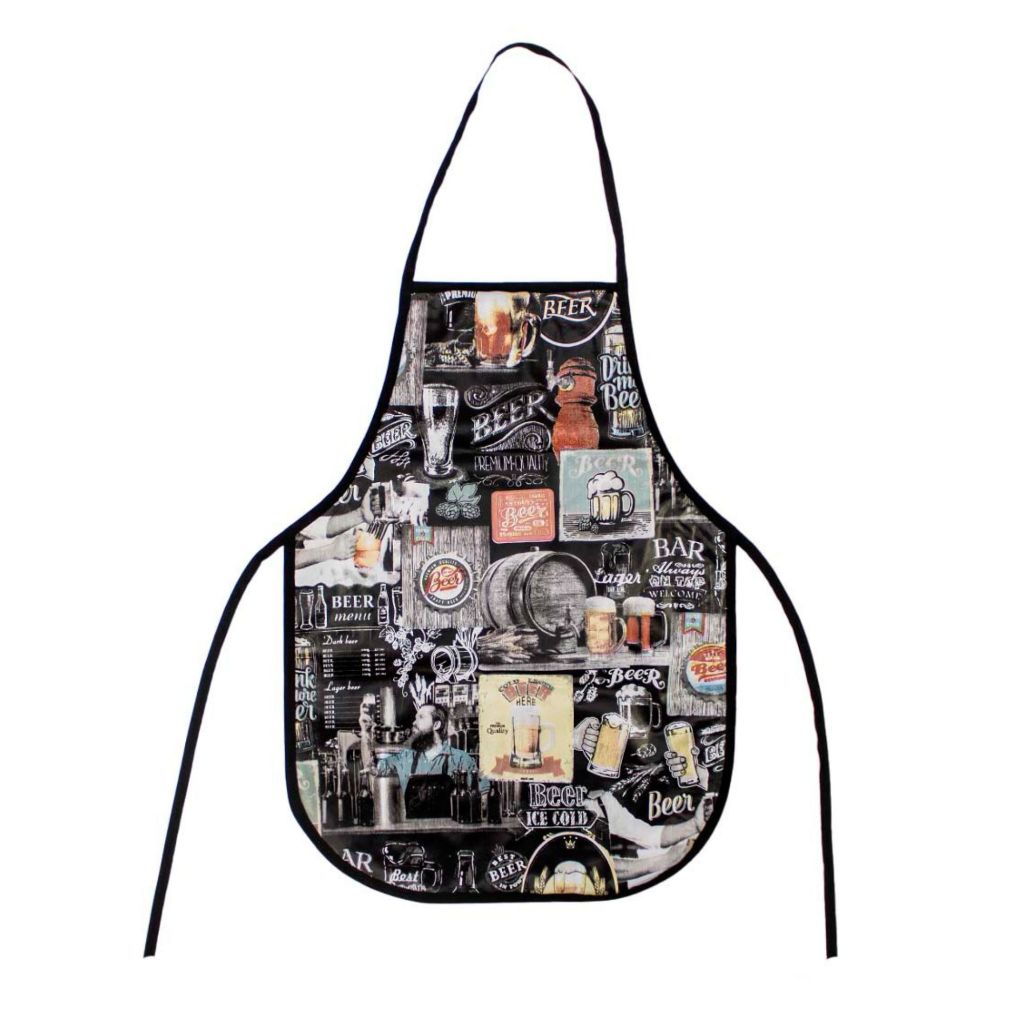 Avental de Cozinha Lavanderia Estampado Impermeável Multiuso Várias Estampas