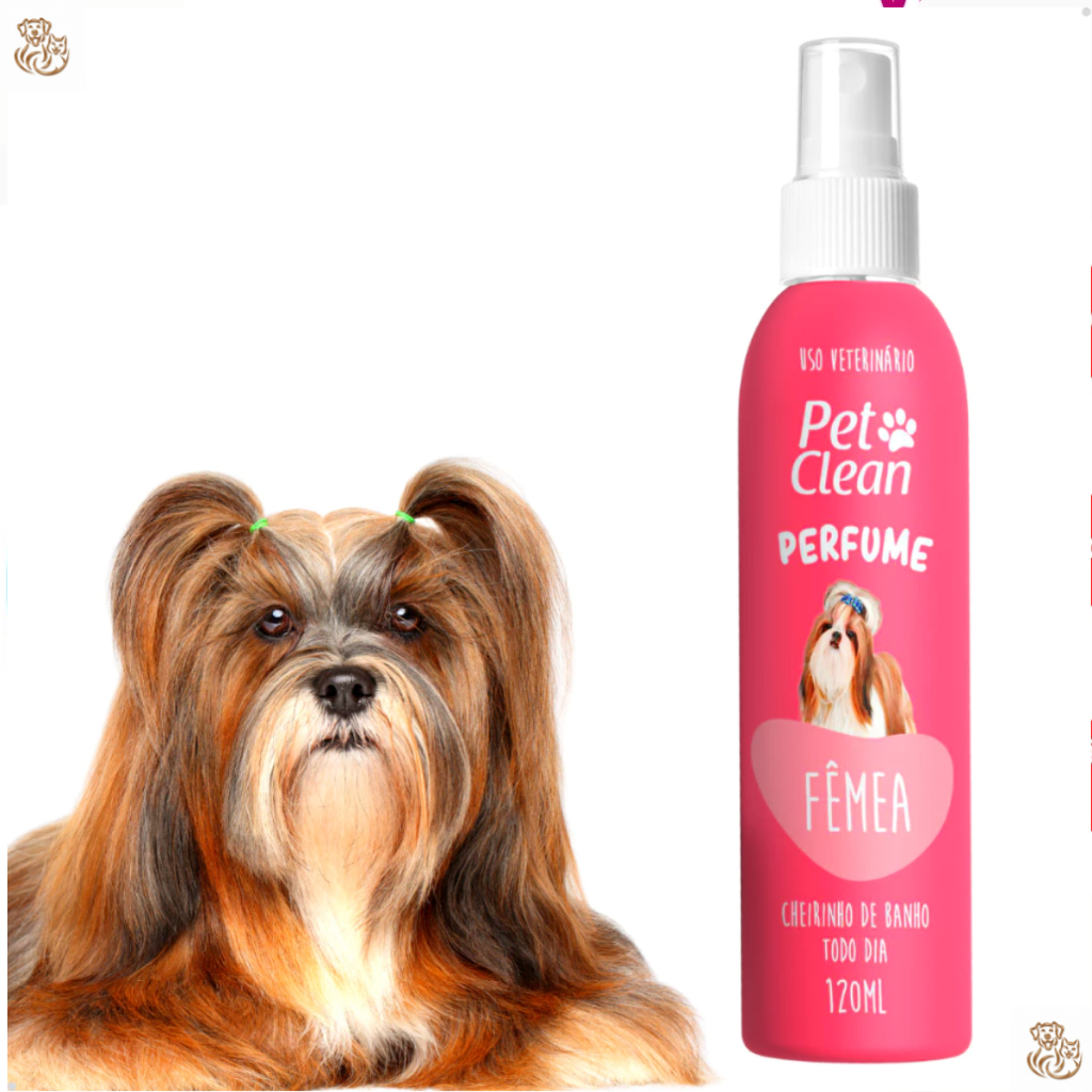 Perfume para Cachorro e Gato Pet Clean – 120 ml – Fêmea