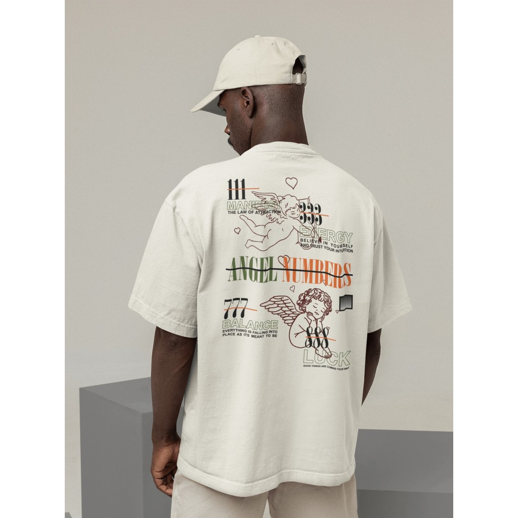 Camisa Camiseta Oversize Streetwear Masculino e Feminino para Treino e Dia a Dia Preto e Off Whte Es
