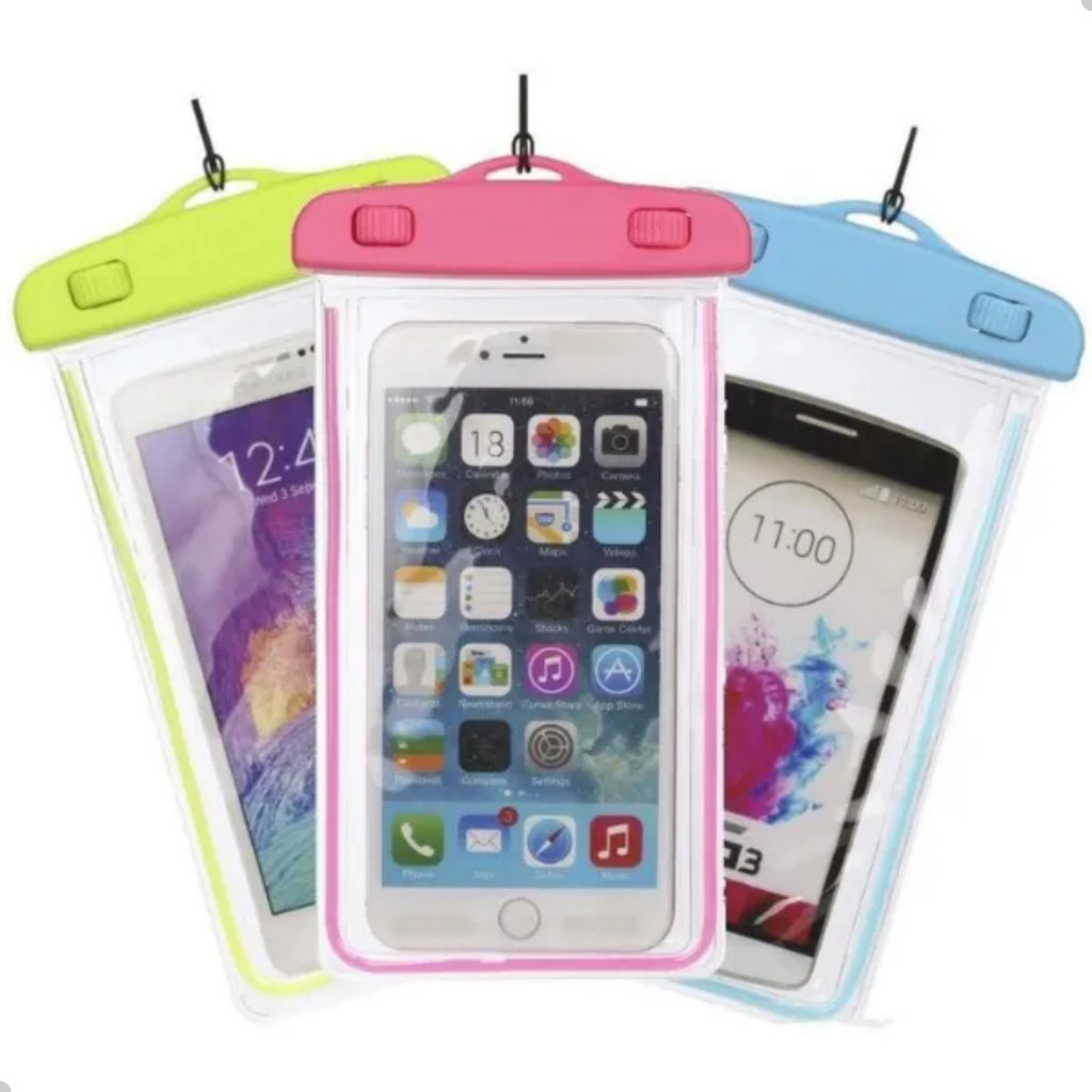 Capinha de Celular Bolsa Case Prova Dágua Piscina Praia Universal Impermeável RD1157