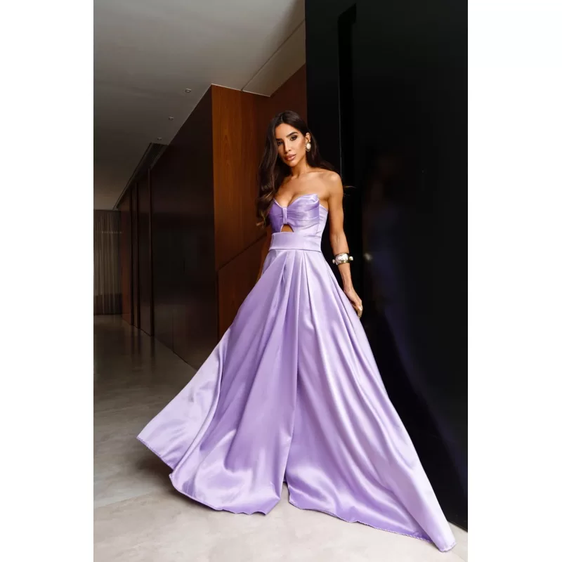 vestido de festa longo madrinha formatura casamento convidada debutante elegante tule lilás
