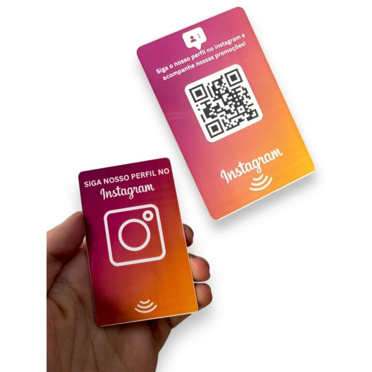 Cartão Instagram NFC – Sistema de aproxima