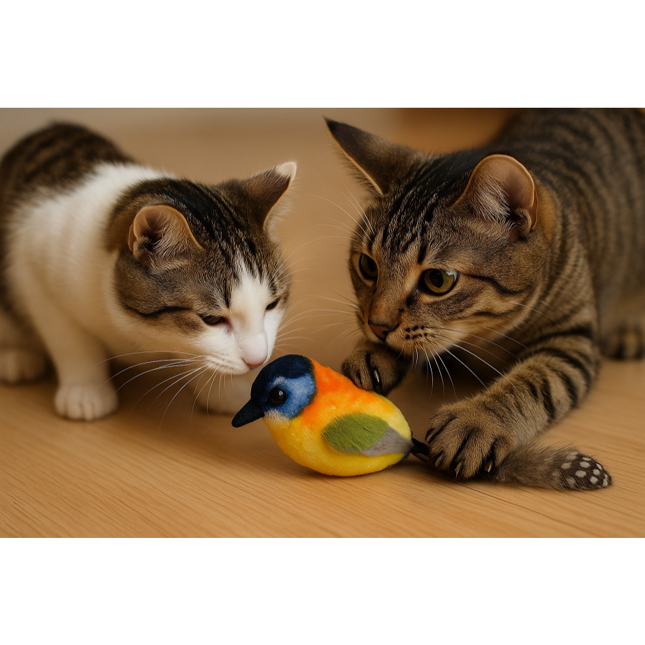 Brinquedo Pássaro Pena Divertido para Gato – Atividade Física Saudável