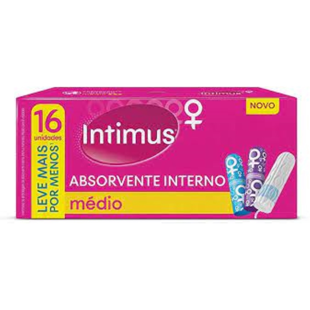 Absorvente Interno Intimus Médio c/16