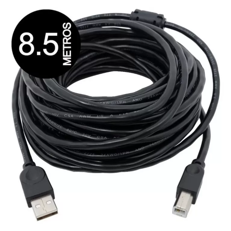 Cabo Usb Impressora 8,5 Metros A M X B M Versão 2