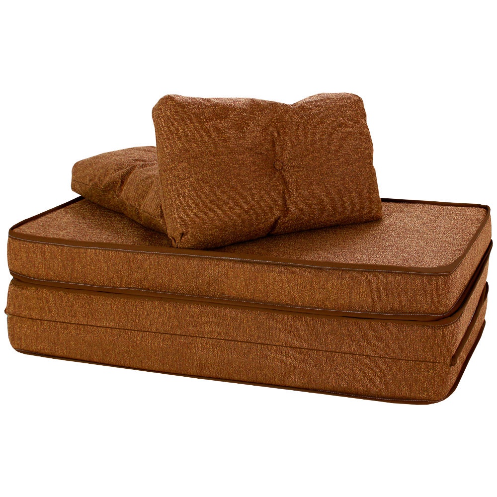 Puff Colchonete Dobrável / Sofá 3 em 1 + Travesseiro Casal BF Colchões