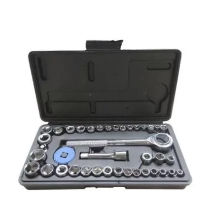 Kit Jogo De Chave De Catraca Reversível Com Soque