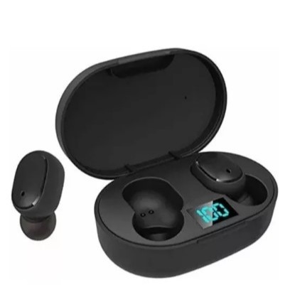 Fone De Ouvido Sem Fio E6s Bluetooth 5.0  Tws Pret