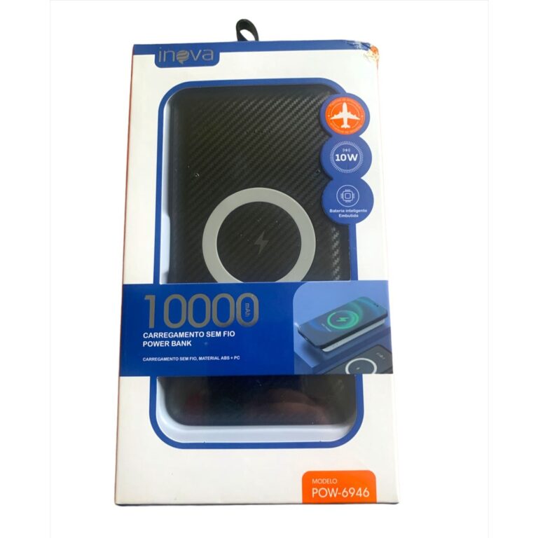 Power Bank Wireless Sem Fio 10000 mAh Inova Origin