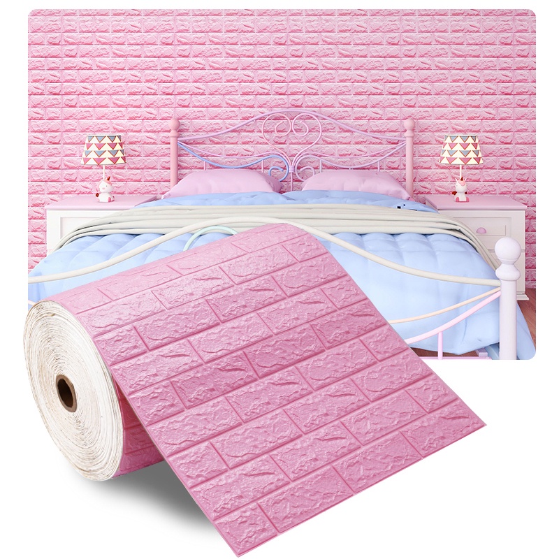 Papel De Parede Autoadesivo 3D Contínuo À Prova Dágua Adesivos De Tijolo Sala De Estar Quarto Infant