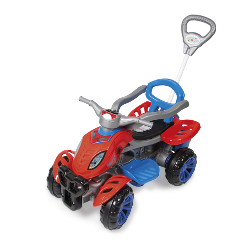 Carrinho de Passeio Infantil e Pedal com Empurrado
