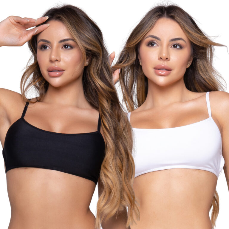 Kit 2 Cropped Fitness Gringa Top Costa Nua Gringa 