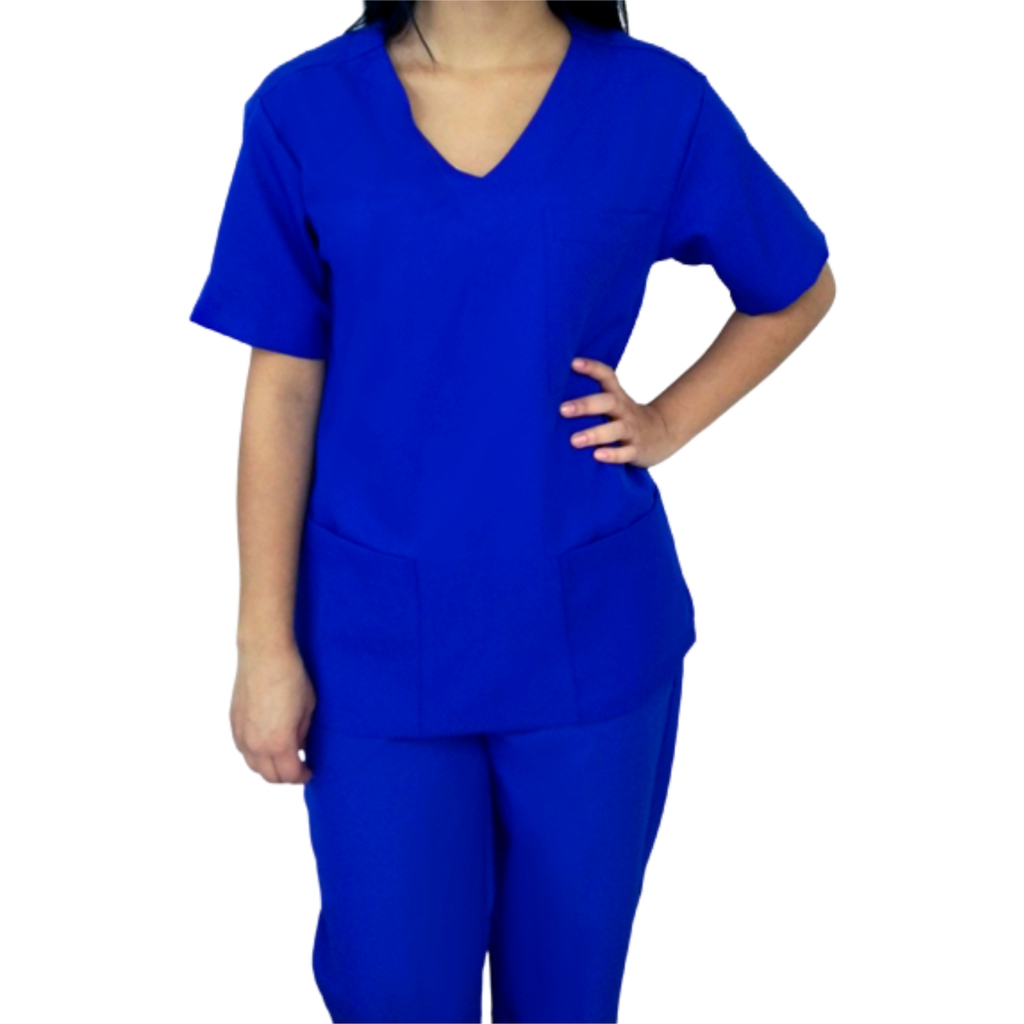 Pijama Cirúrgico Feminino, Scrub em Gabardine – Diversas cores, do PP ao EG – Ref. 430