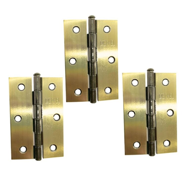 Kit de Dobradiça para Porta de Madeira com 3 unid
