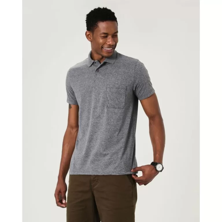 Camisa Polo Básica Masculina Gola Esporte Em Meia