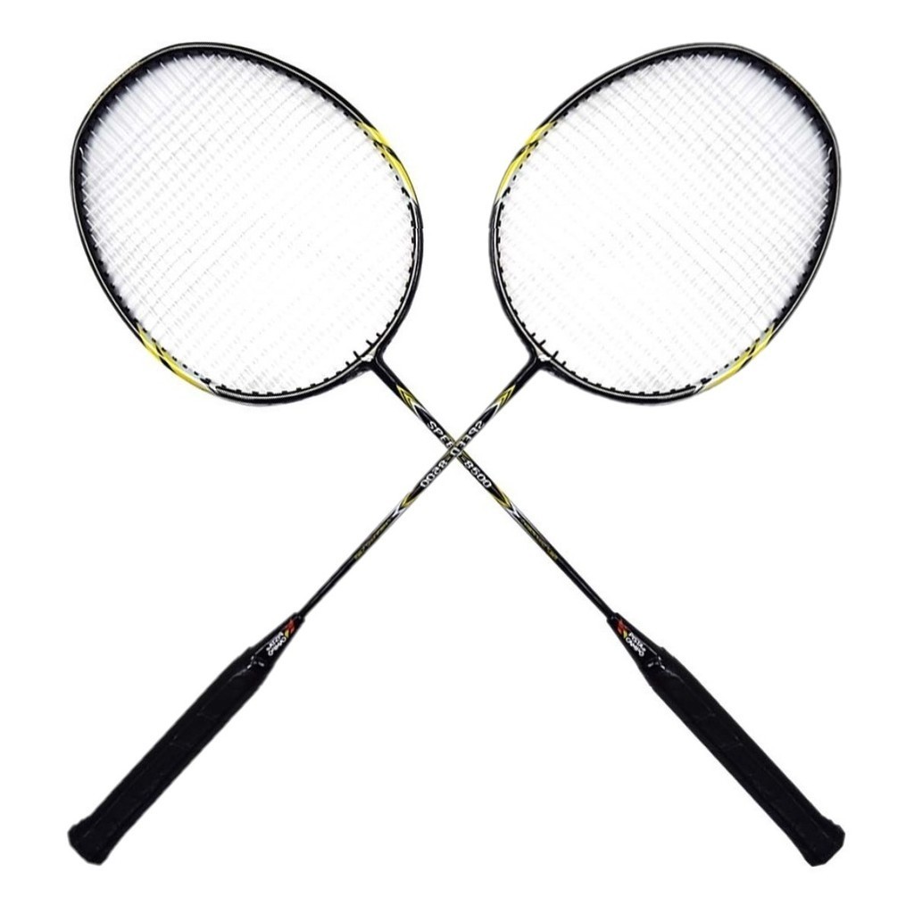 Raquete De Badminton Tênis e Squash Jogue Na Praia Clube Quintal Quadra Par De raquetes LE-6404