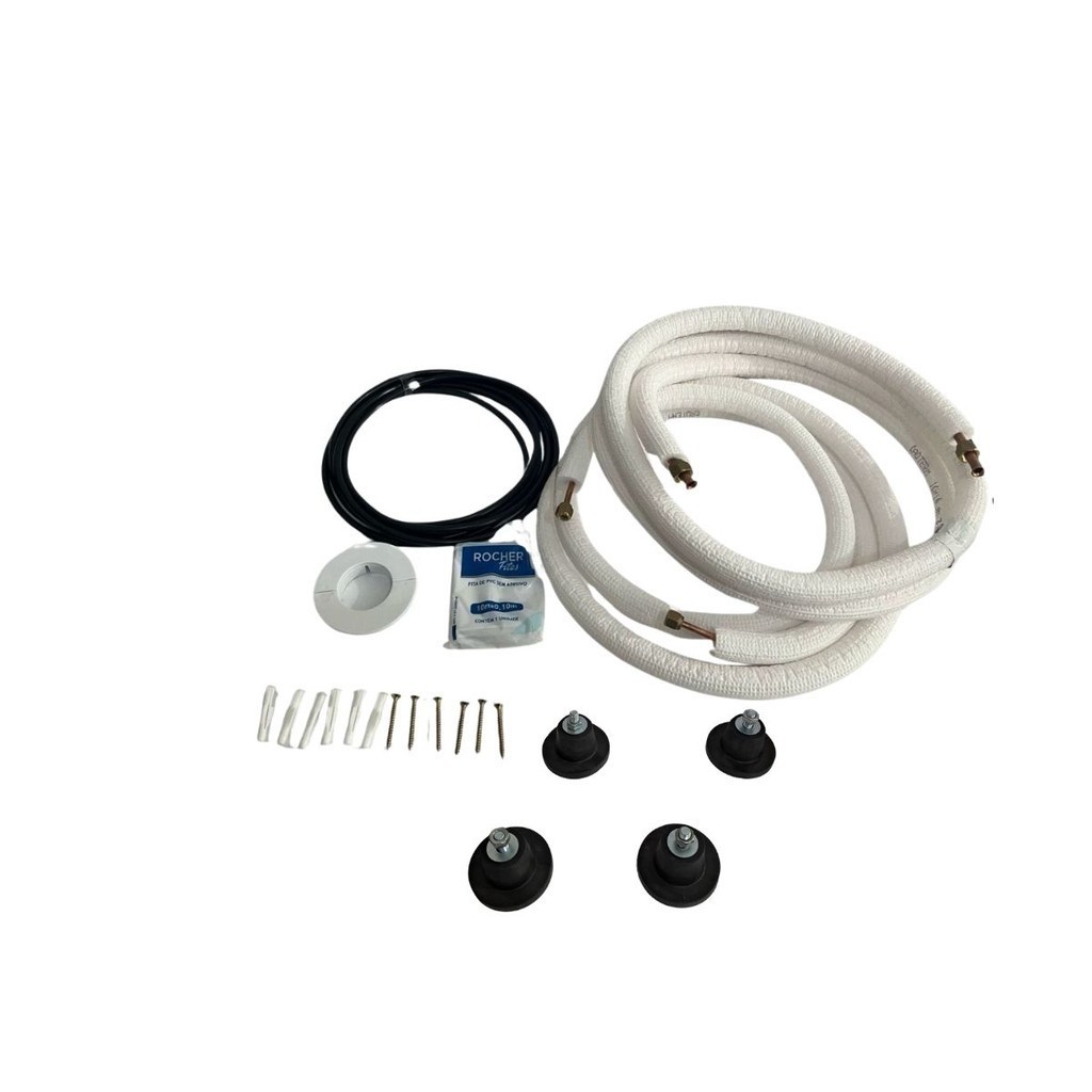Kit Instalação 1/4- 3/8 Para Ar Condicionado Split C/ Coxim 7 Metros