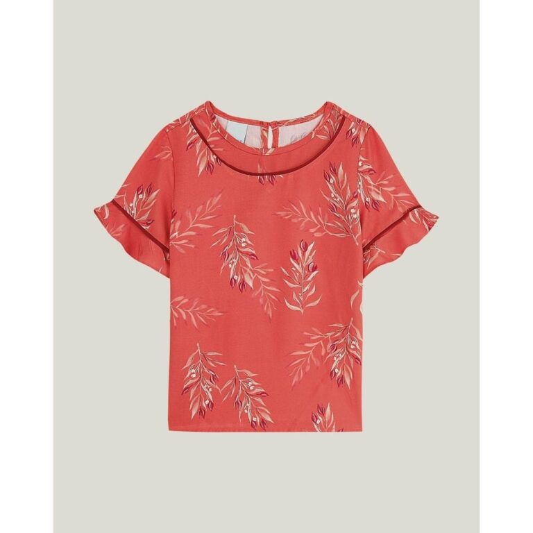 Blusa Floral Viscose Menina Infantil