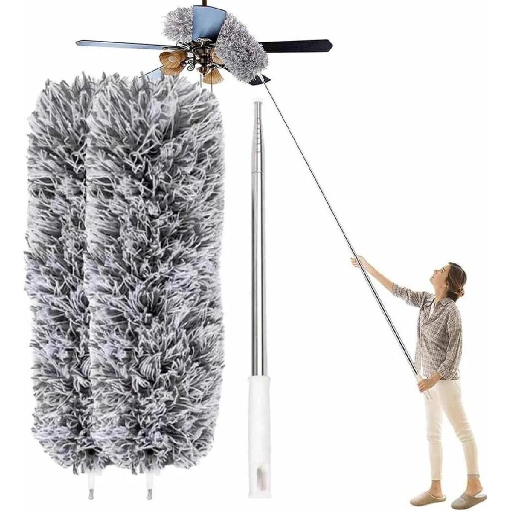 Espanador 280 Centímetros Ajustável Telescópica Dobra Duster Telhado Teia Teto Cama Mesa Escova De L