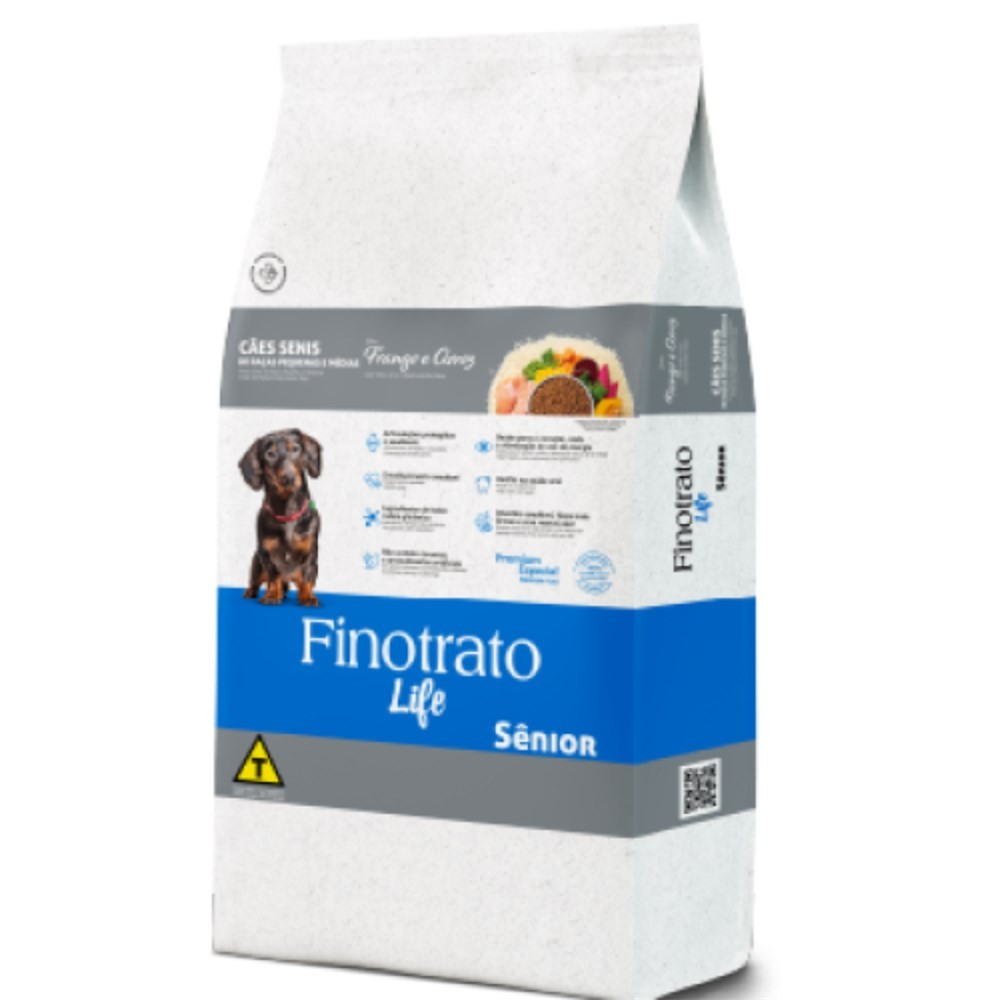 Ração Finotrato Senior 10 kg  Original Envio Rápido Promoção Pet