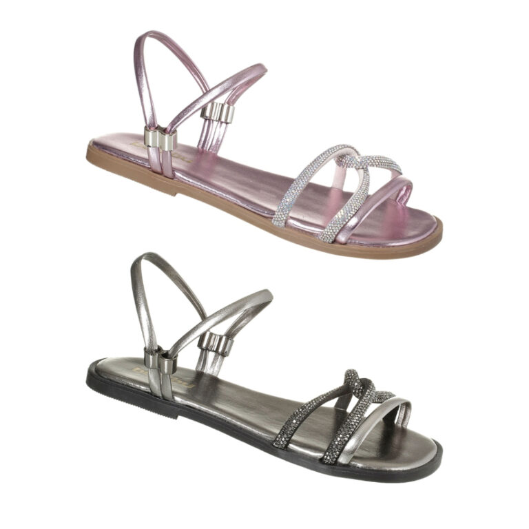 Sandália Infantil Feminina Flat Rasteira