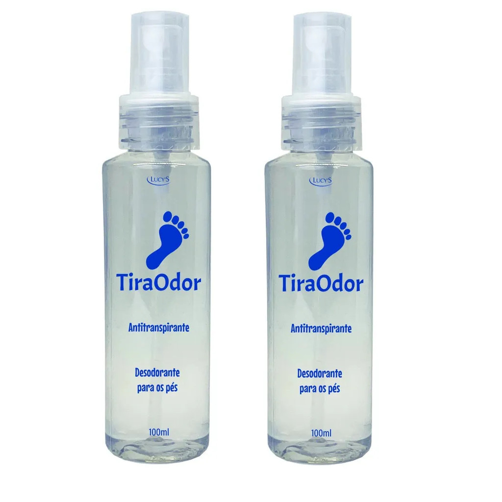 Kit TiraOdor – Desodorante Antitranspirante Para os Pés – 100ml Cada – Lucys