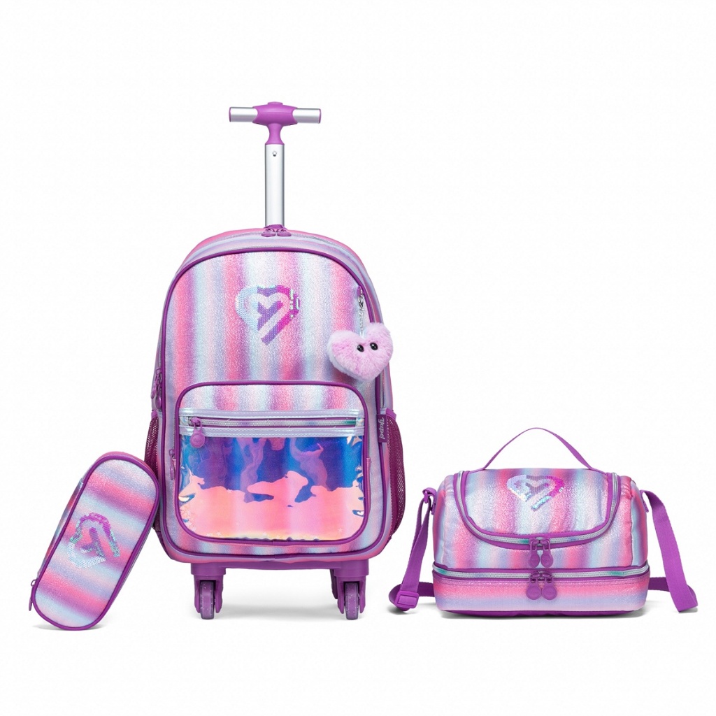 Mochila Juvenil Grande Bolsa Yupe Lancheira Termica Estojo Espaçoso