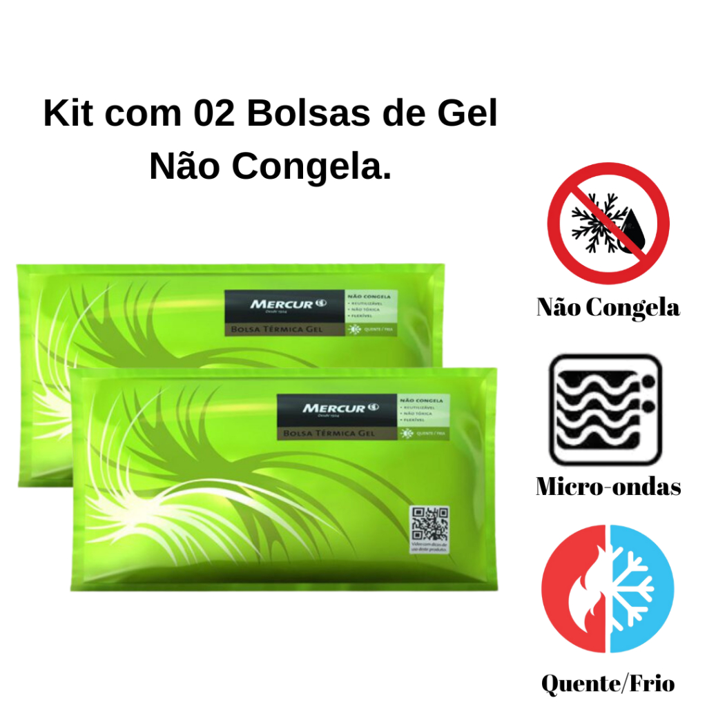 Kit 2 Bolsa Térmica Em Gel Não Congela ou 02 Bolsa Multiúso Congela Envio Imediato