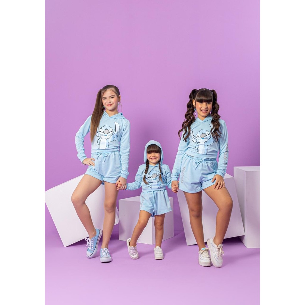 CONJUNTO INFANTIL MOLETINHO MAITE STITCH