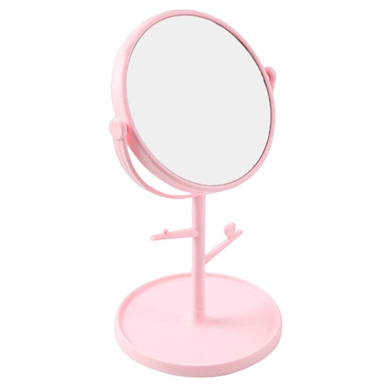 Espelho De Maquiagem Redondo Versatil Com Suporte 